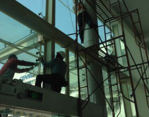 番禺中通生化制品公司点式玻璃幕墙制作安装